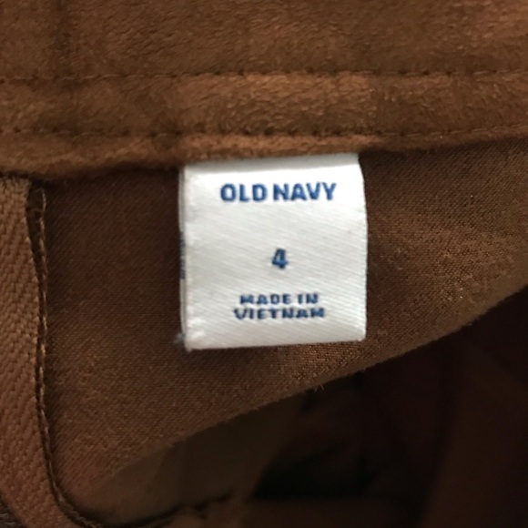 Old Navy Tan Faux Suede A-Line Miniskirt Size 4 - Picture 5 of 5